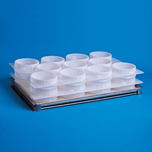 Suport multiforme branza cu tava de scurgere 11 matrite (ø14.5 H8.5cm)