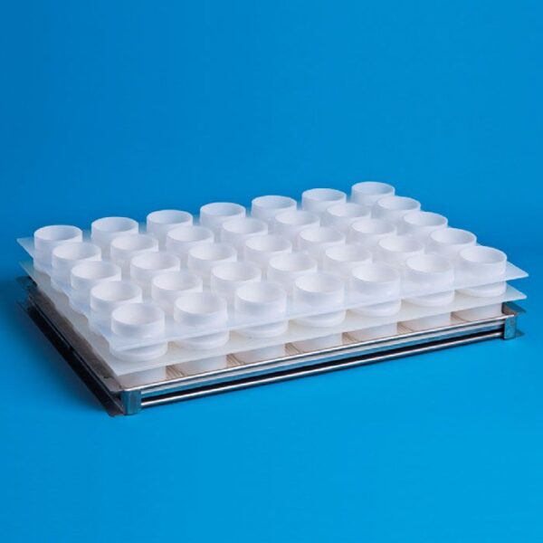 Suport multiforme branza cu tava de scurgere 35 matrite (ø7.5 H5.3cm)