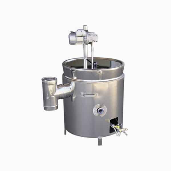 Cazan de gatit gem, dulceata, bulion 390l gaz, cu mixer